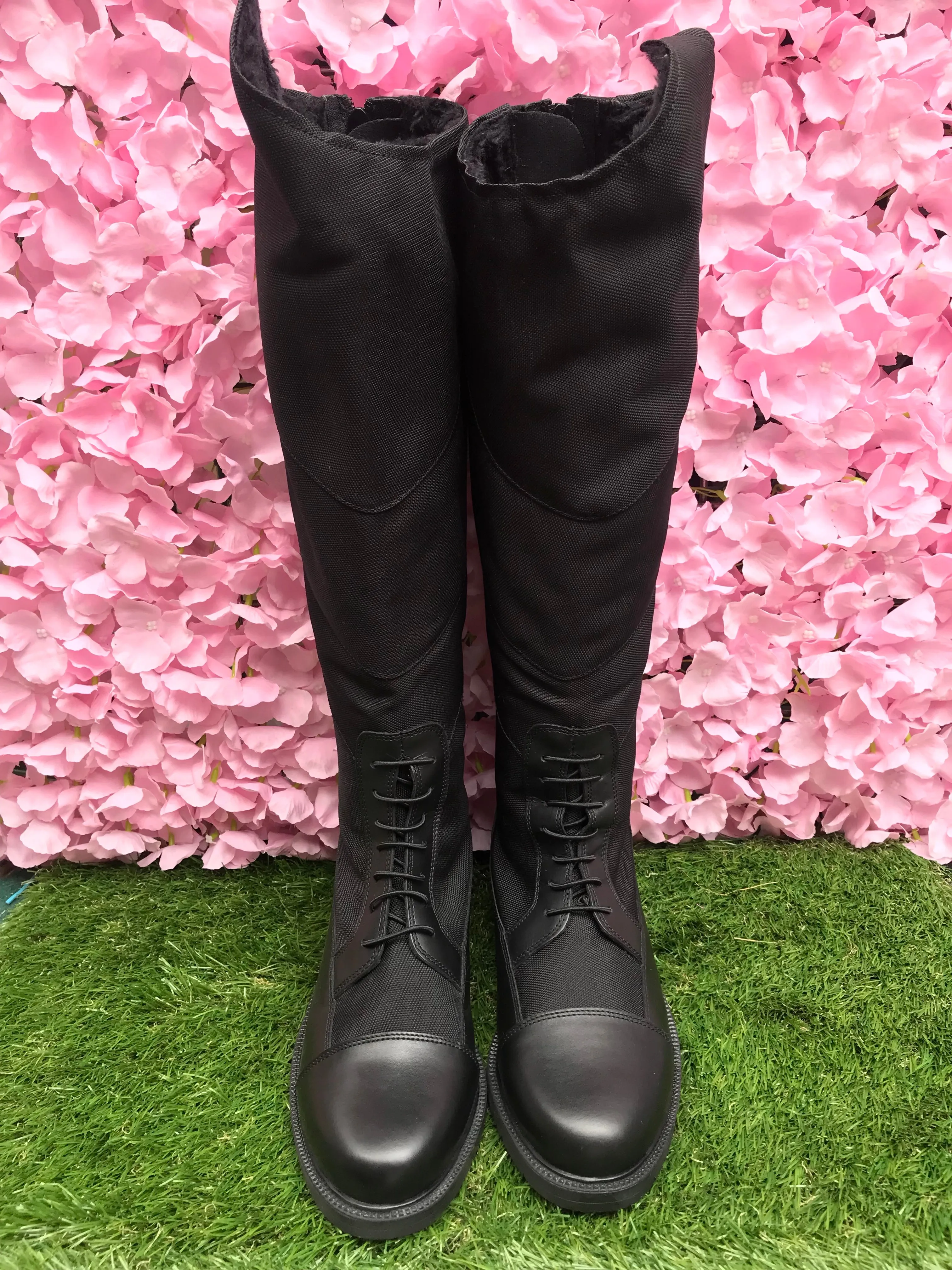 New HKM fleece lined long riding boots with soft cotton outer shell FREE POSTAGE ✅