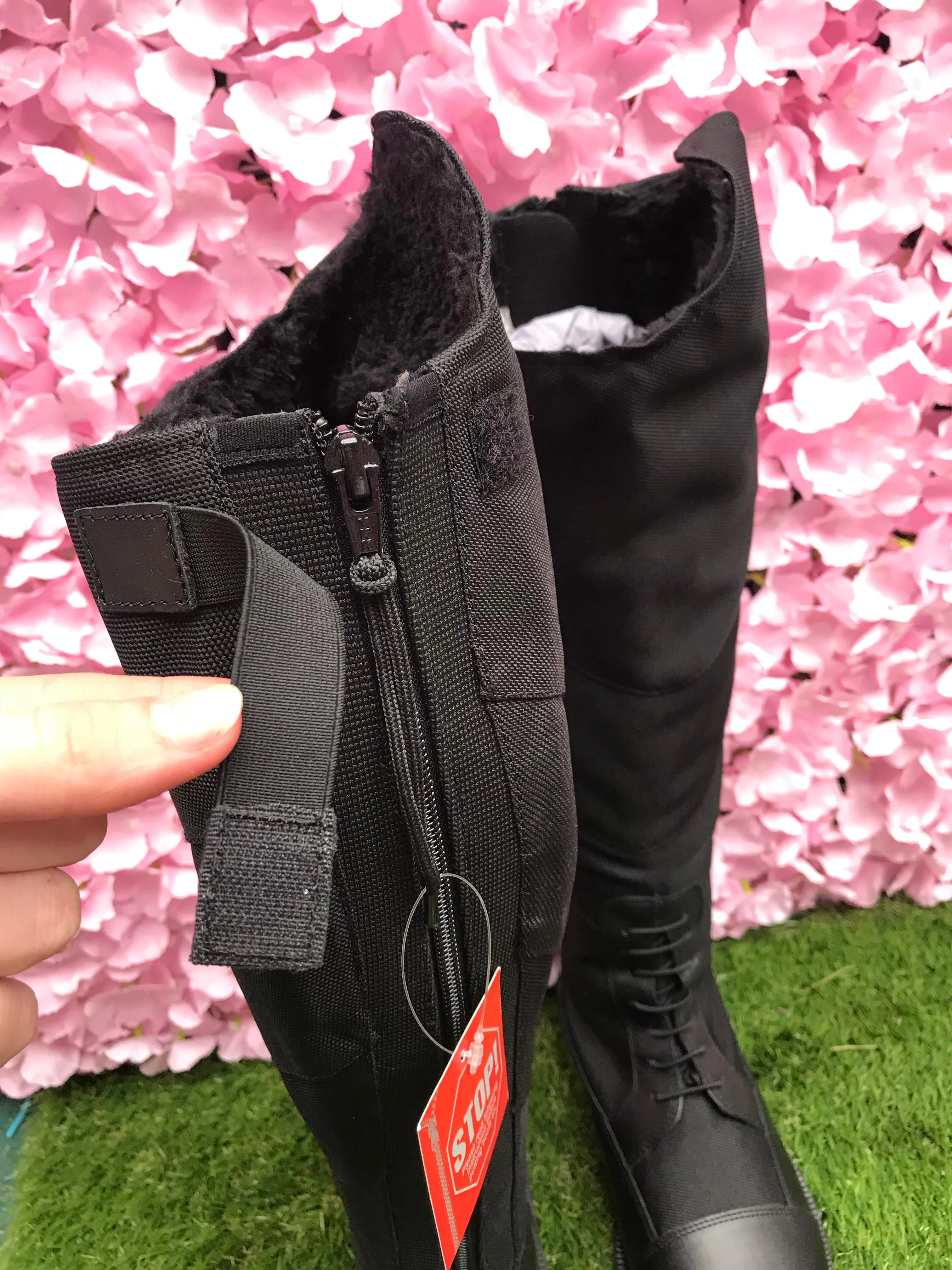 New HKM fleece lined long riding boots with soft cotton outer shell FREE POSTAGE ✅