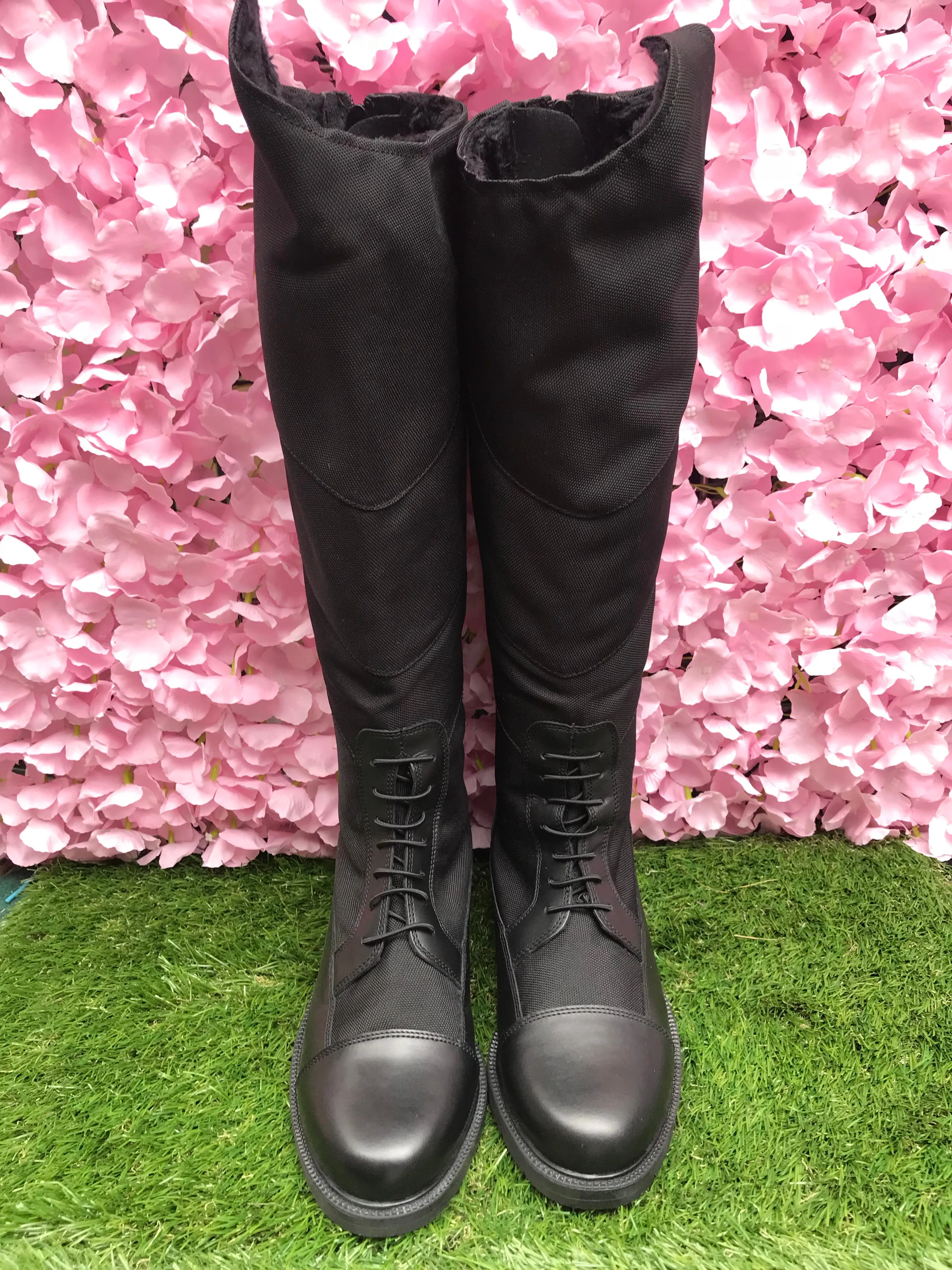 New HKM fleece lined long riding boots with soft cotton outer shell FREE POSTAGE ✅