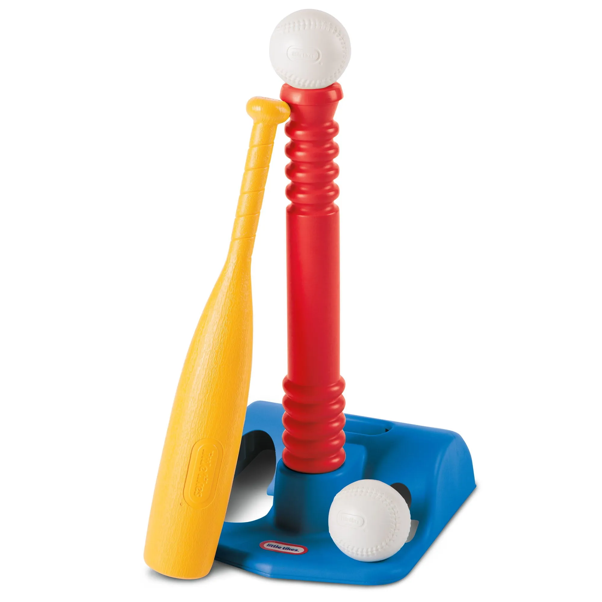 Outdoor T-Ball Set for Toddlers - Bat, 2 Balls - Red Sports Play Set