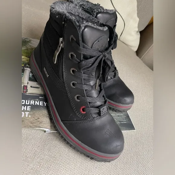 Pajar Tavin 2.0 Faux Fur Lined Ankle Boots In Black Size 8