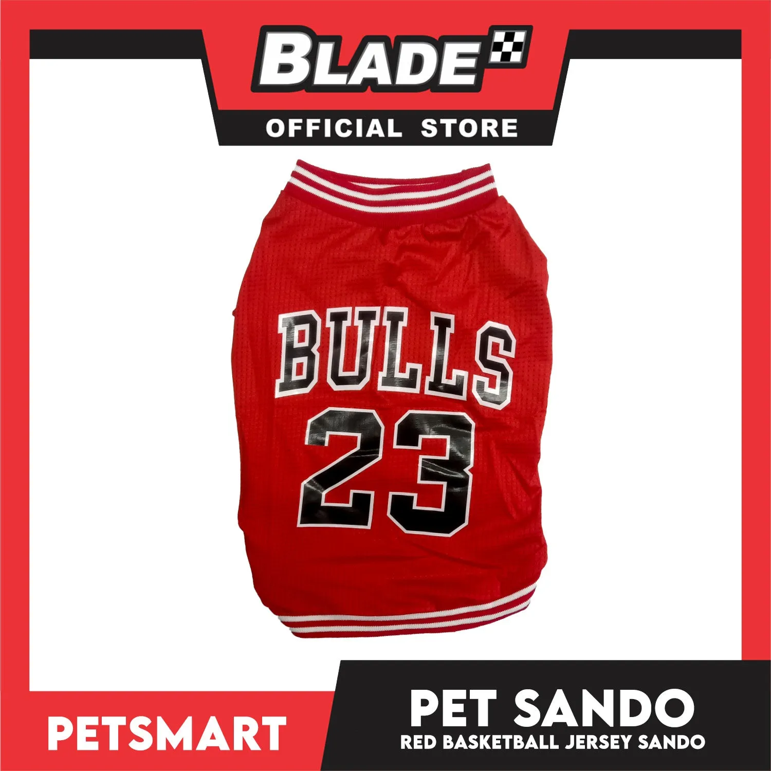Pet Sando Basketball Jersey Red (Extra Large)