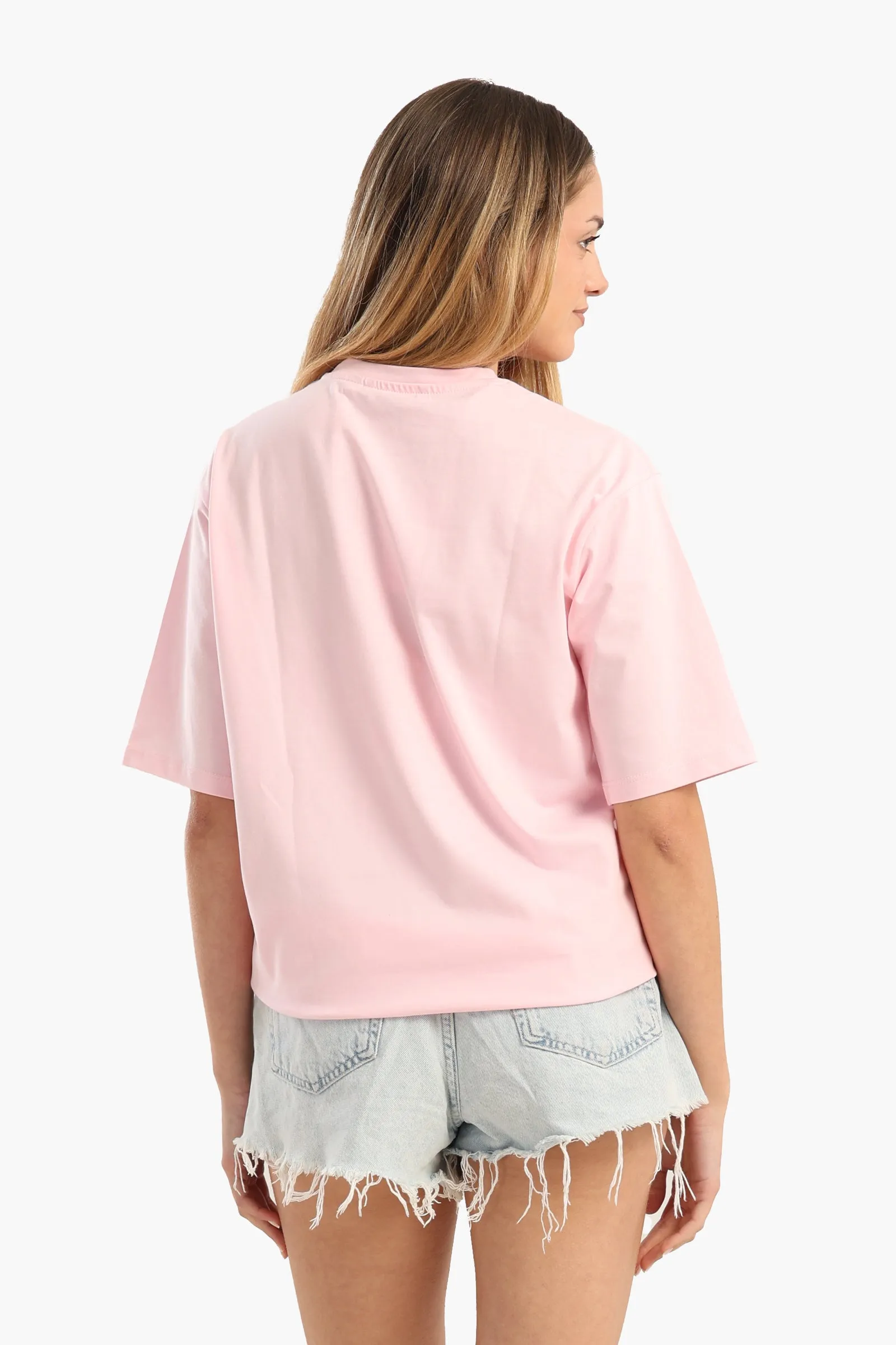 Pink Slip-On T-Shirt