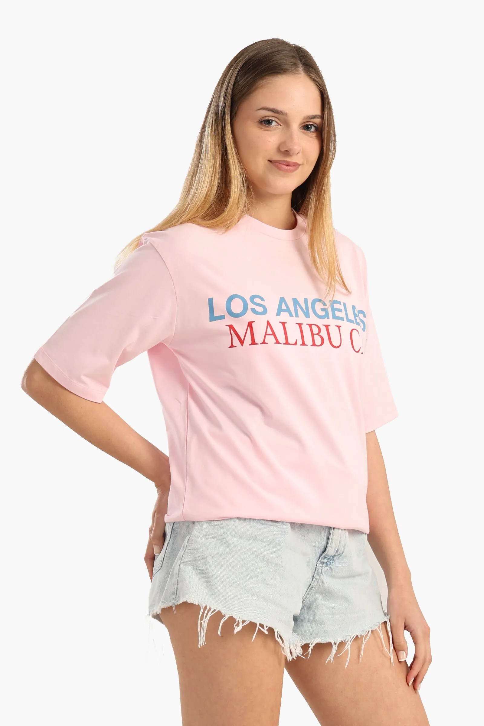 Pink Slip-On T-Shirt