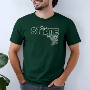 "State Hoops" Men's Crew T-Shirt