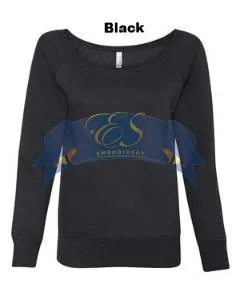 Sponge Fleece Wide Neck Sweatshirt
