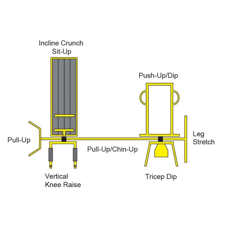 StayFIT Model 1168 (Outdoor Fitness Multi-station #35)