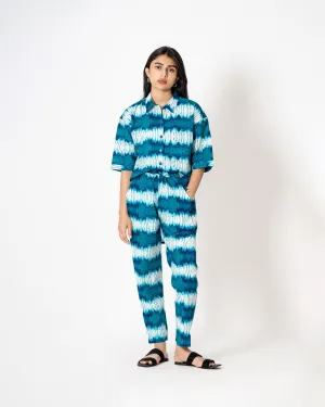 Stripy Shadow Digital Print Cotton Co-ord Set