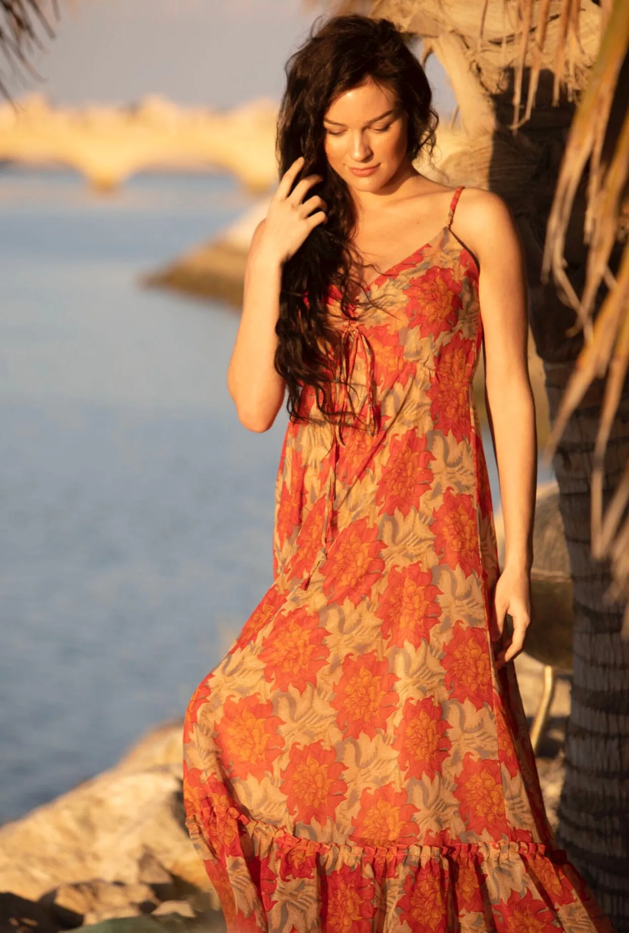 Sunset summer maxi dress