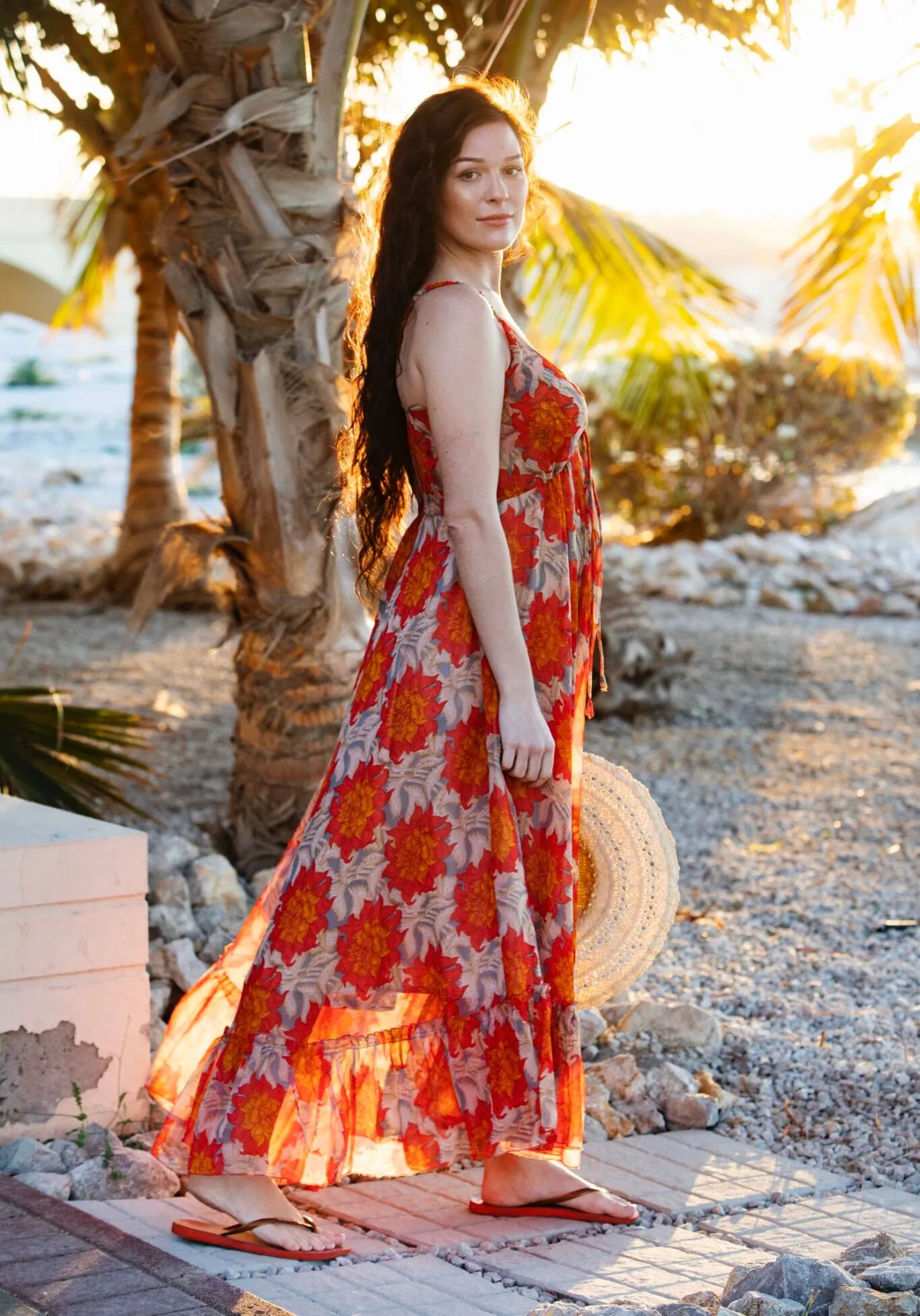 Sunset summer maxi dress