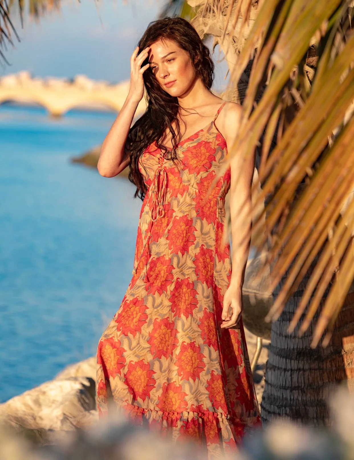 Sunset summer maxi dress