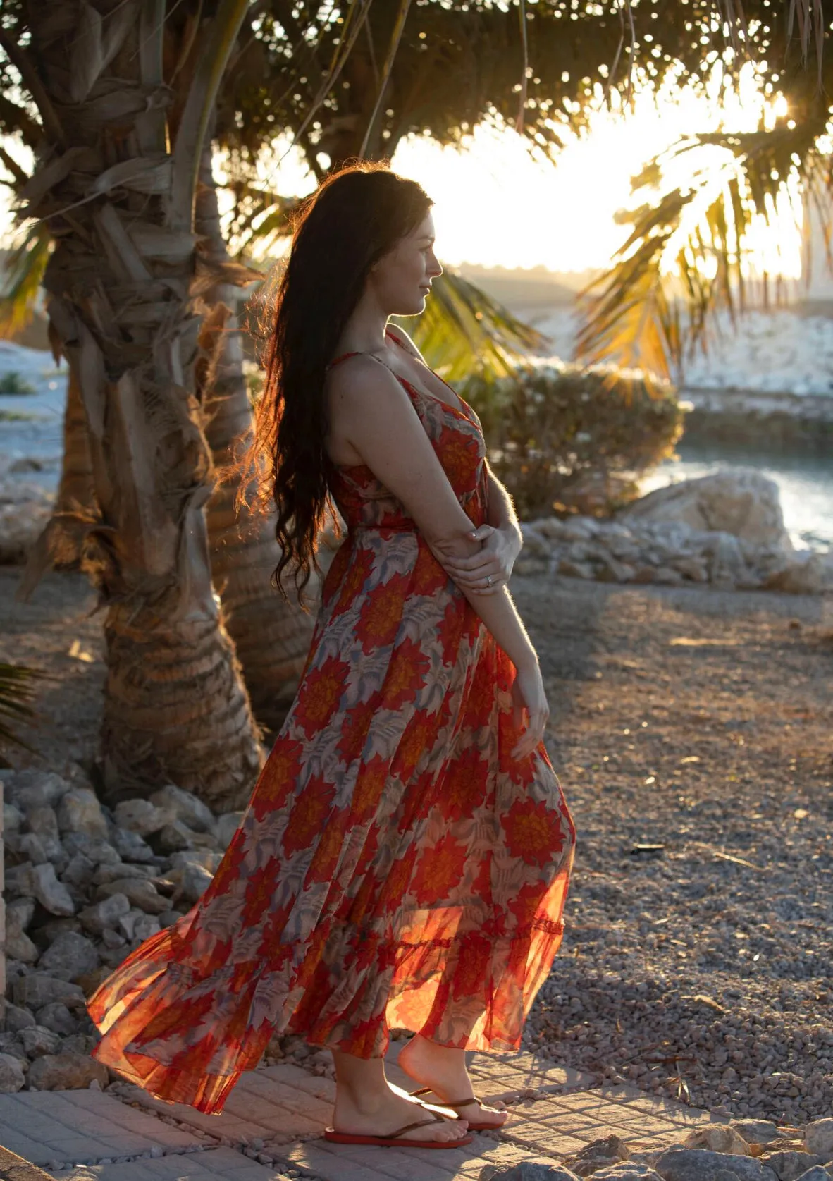 Sunset summer maxi dress