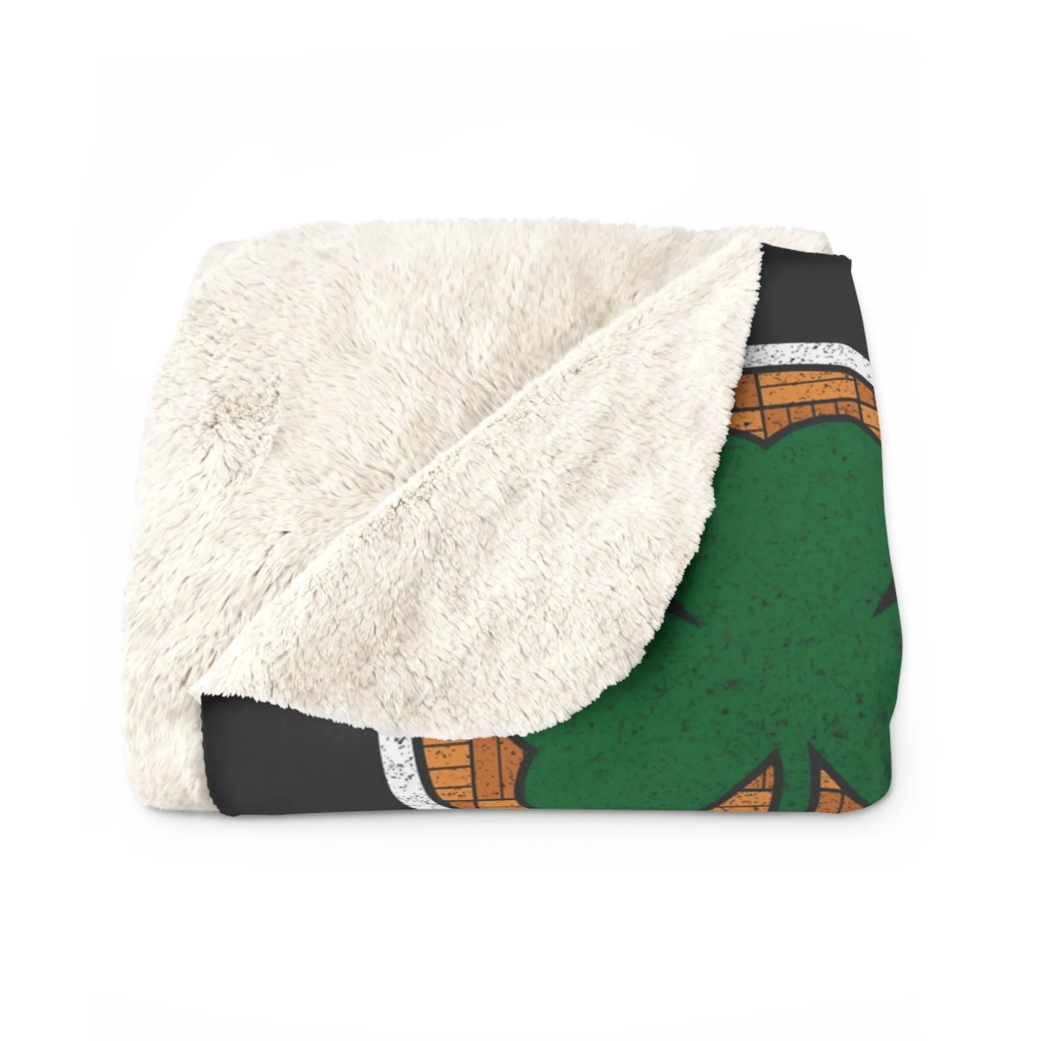 The Best of Black & Green Sherpa Fleece Blanket