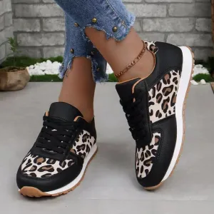 Tied Printed PU Leather Athletic