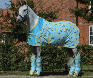 Weatherbeeta Wide Tab Long Travel Boots Bee Print