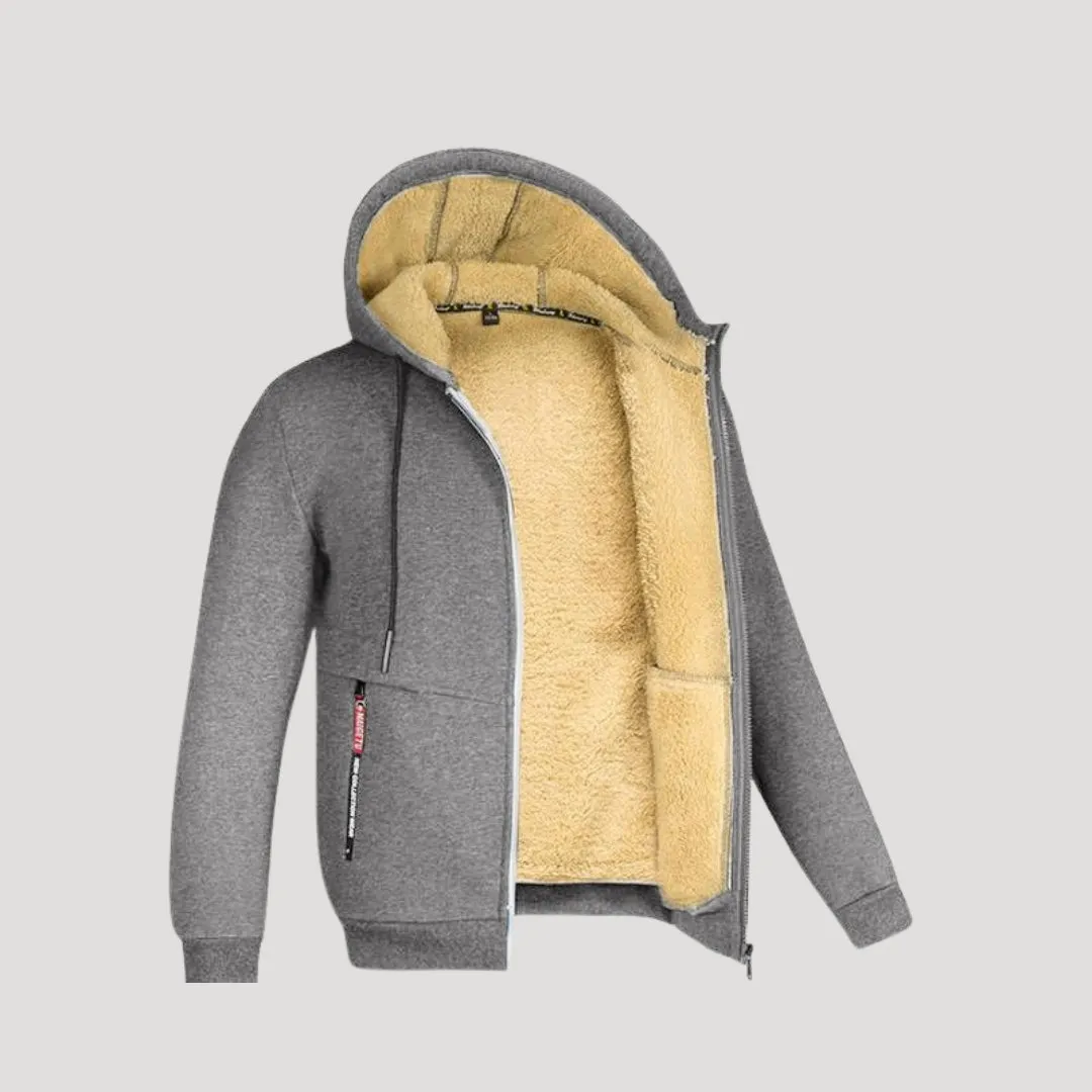 Zip-Up Hoodie – Fleece-Lined – Warm Outdoor Comfort